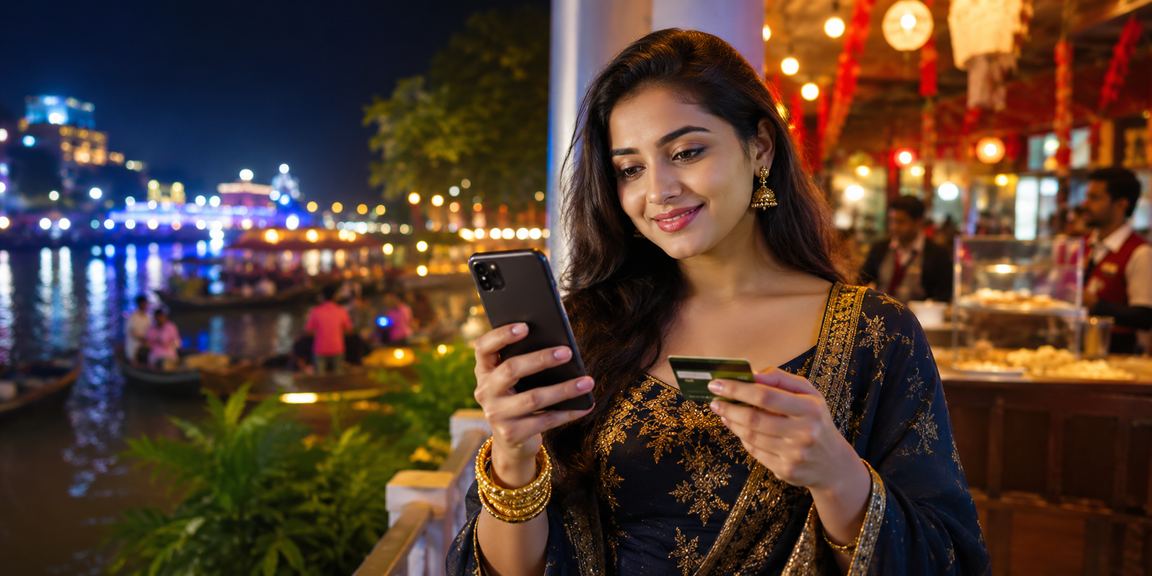 বরিশালের নাইট মার্কেটে বসে মোবাইলে ডিপোজিট করছেন একজন ব্যবহারকারী